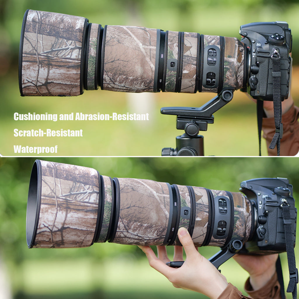 Lens Cover for Nikon AF-S 200-500mm F/5.6 E ED VR Camouflage Camera Lens Protection Sleeve Waterproof Rain Cover