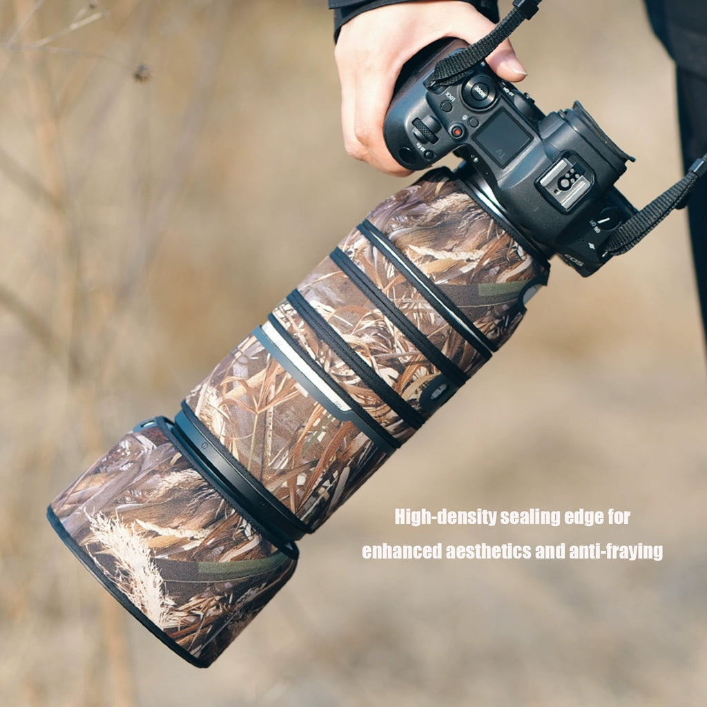 Lens Cover for Canon RF 100-500mm F/4.5-7.1 L IS USM Camouflage Camera Lens Protection Sleeve Waterproof Rain Cover