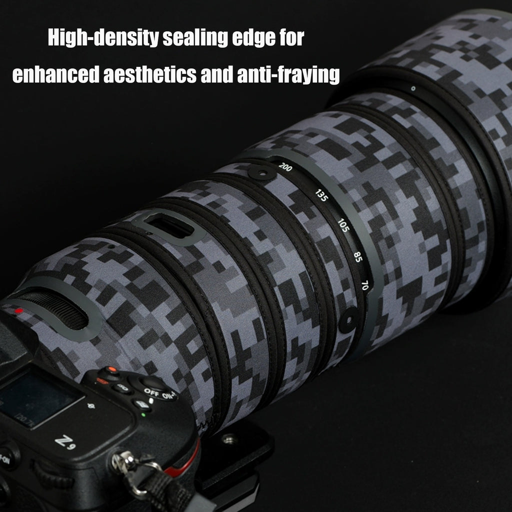 Lens Cover for Nikon Z 70-200mm F/2.8 VR S Camouflage Camera Lens Protection Sleeve Waterproof Rain Cover