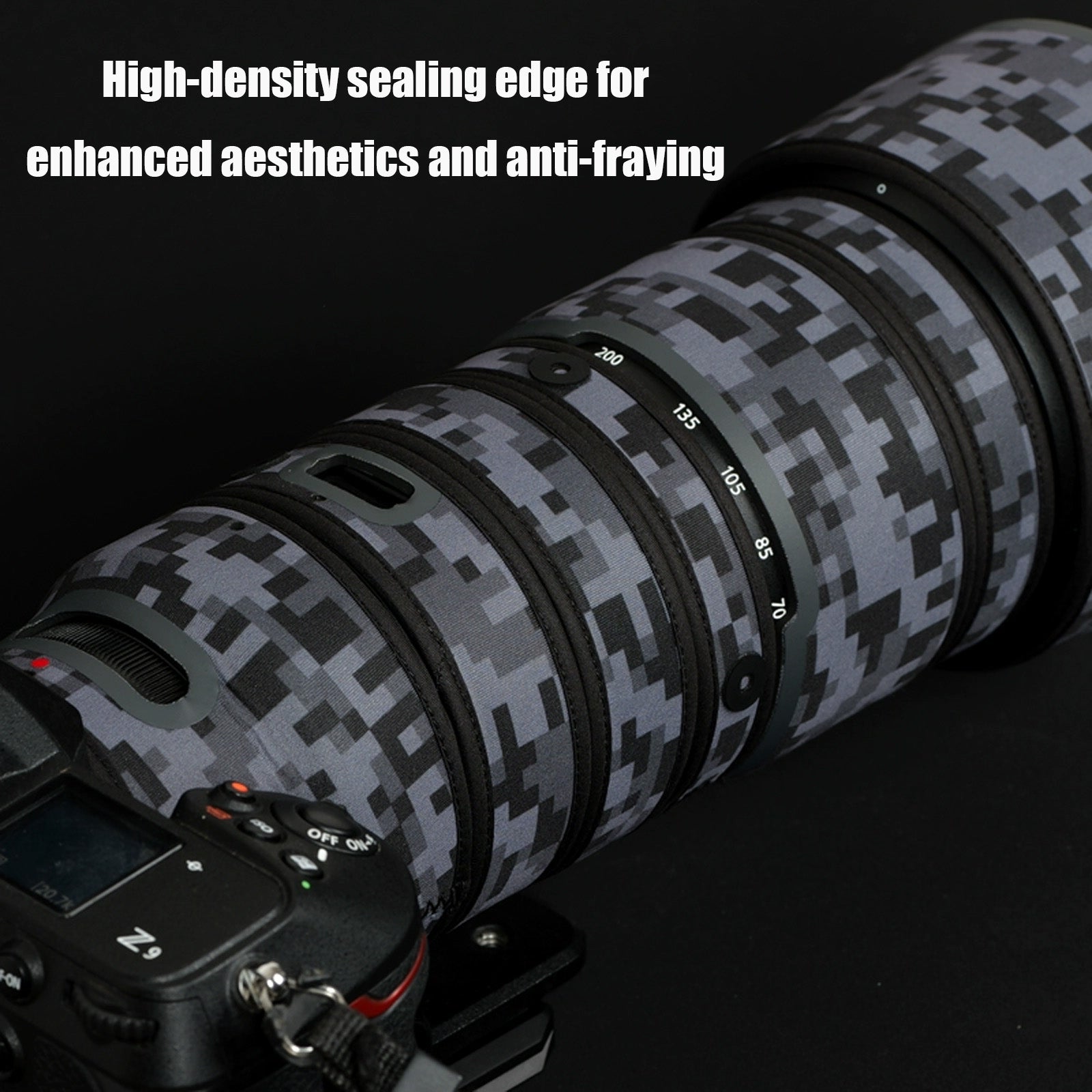 Lens Cover for Nikon Z 70-200mm F/2.8 VR S Camouflage Camera Lens Protection Sleeve Waterproof Rain Cover