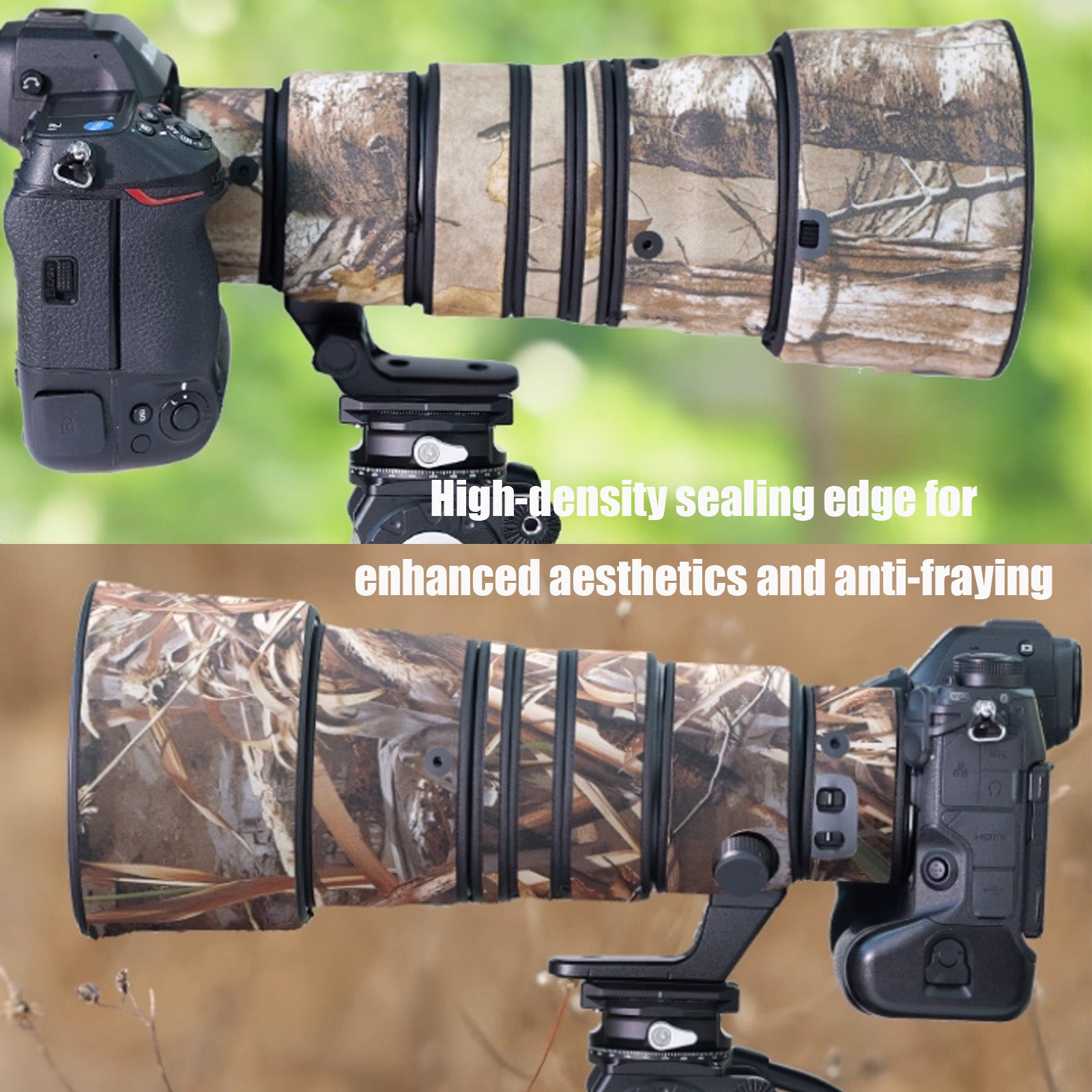Lens Cover for Nikon Z 400mm F/4.5 VR S Camouflage Camera Lens Protection Sleeve Waterproof Rain Cover