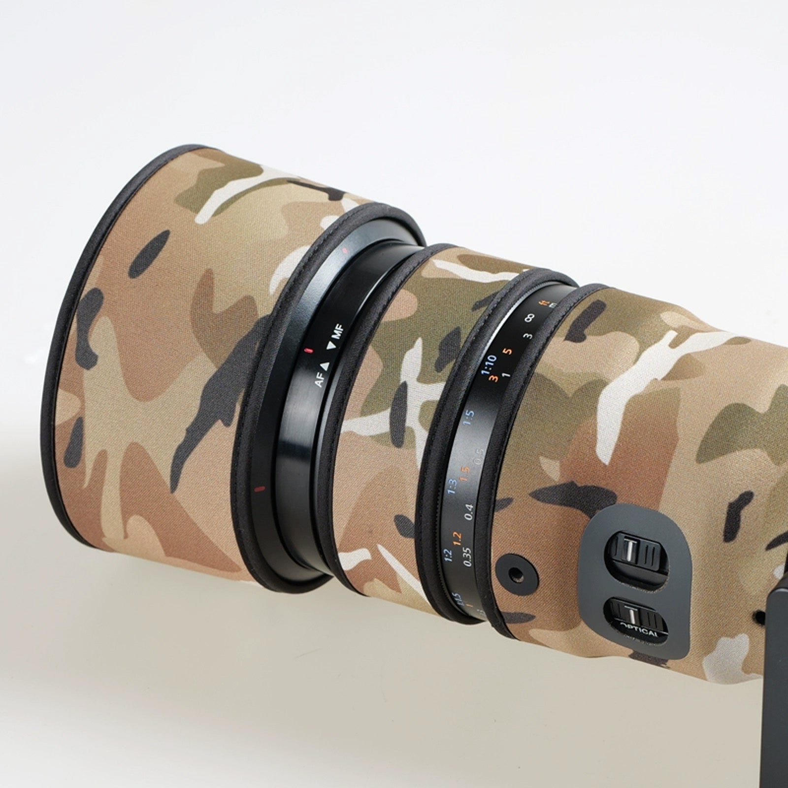 Lens Cover for Sony FE 90mm F/2.8 MACRO G OSS Camouflage Camera Lens Protection Sleeve Waterproof Rain Cover