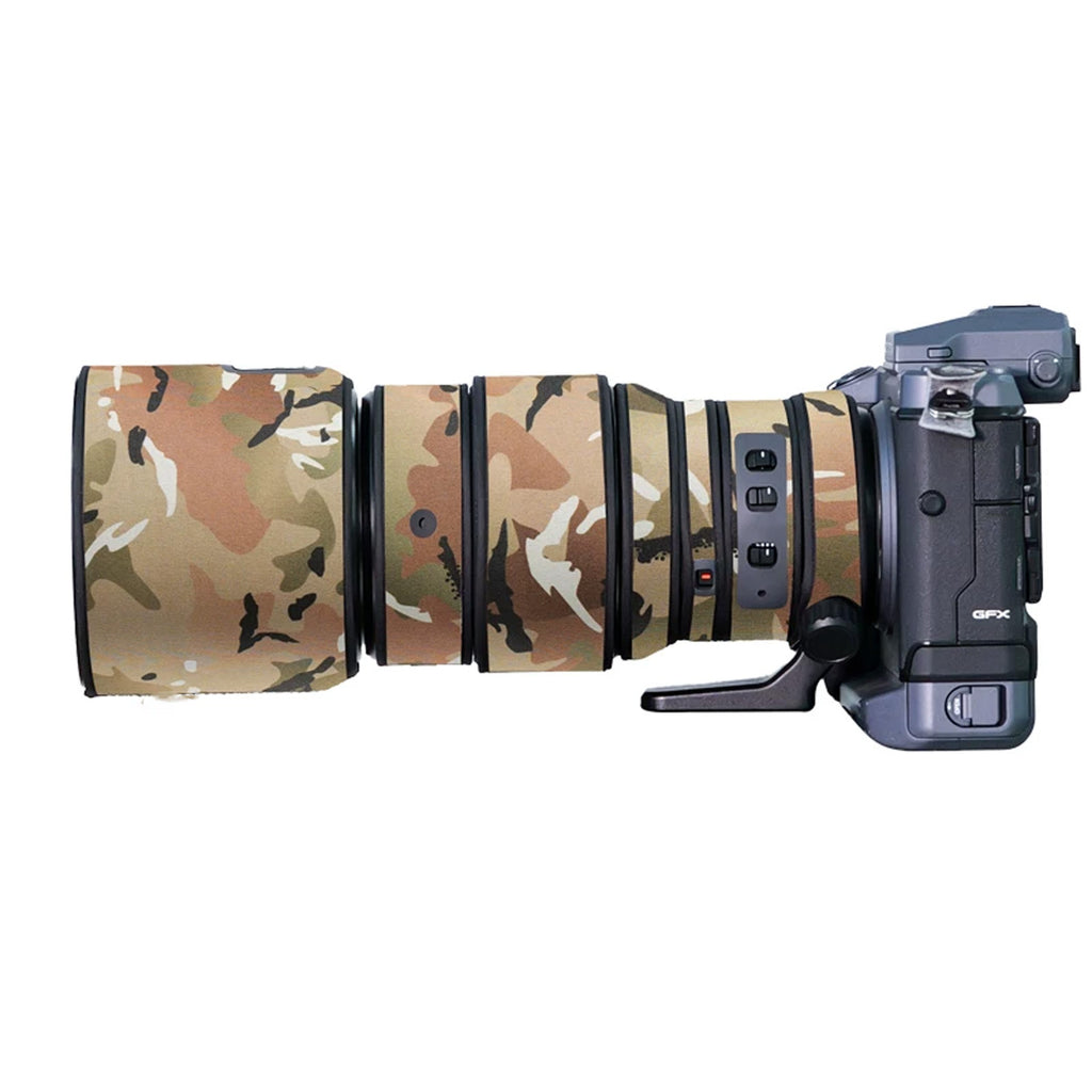 Lens Cover for Fujinon GF 250mm F/4 R LM OIS WR Camouflage Camera Lens Protection Sleeve Waterproof Rain Cover