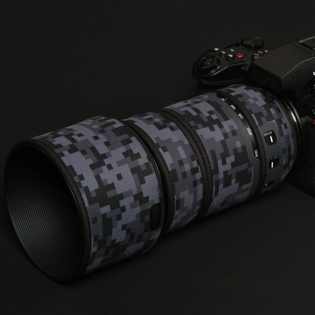Lens Cover for Panasonic LUMIX S 70-300mm F/4.5-5.6 Camouflage Camera Lens Protection Sleeve Waterproof Rain Cover