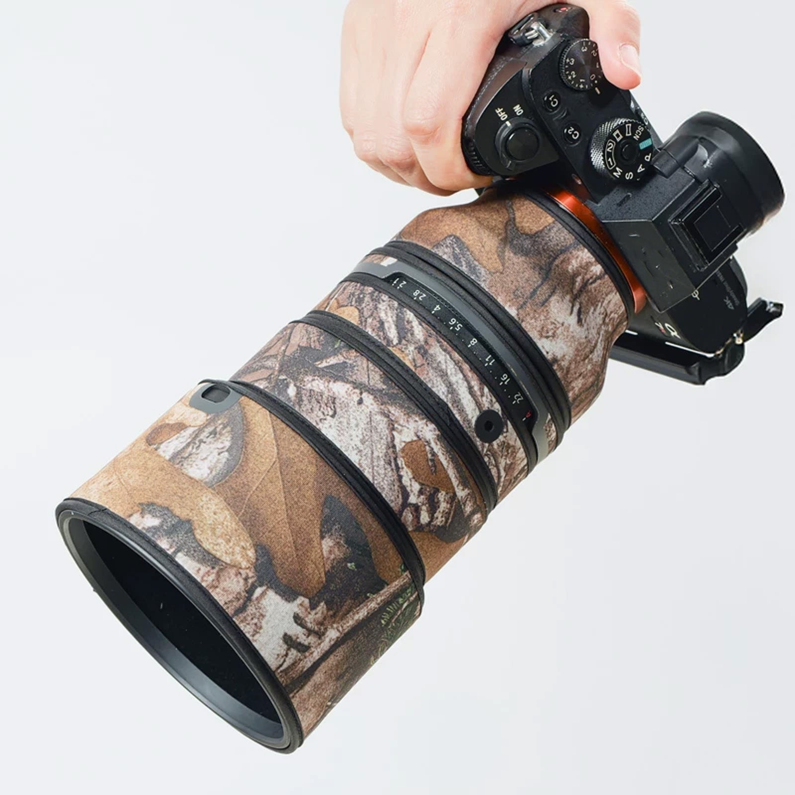 Lens Cover for Sony FE 135mm F/1.8 GM OSS Camouflage Camera Lens Protection Sleeve Waterproof Rain Cover