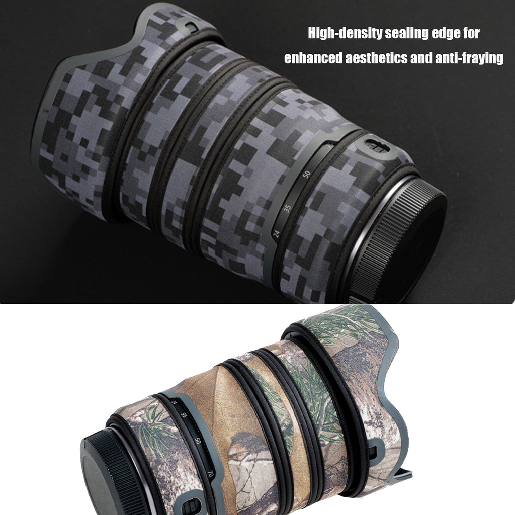 Lens Cover for Canon RF 24-70mm F/2.8 L IS USM Camouflage Camera Lens Protection Sleeve Waterproof Rain Cover